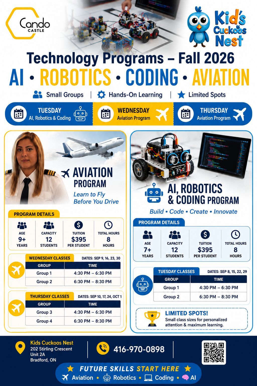 AI, Robotics & Coding — Fall 2026 Program