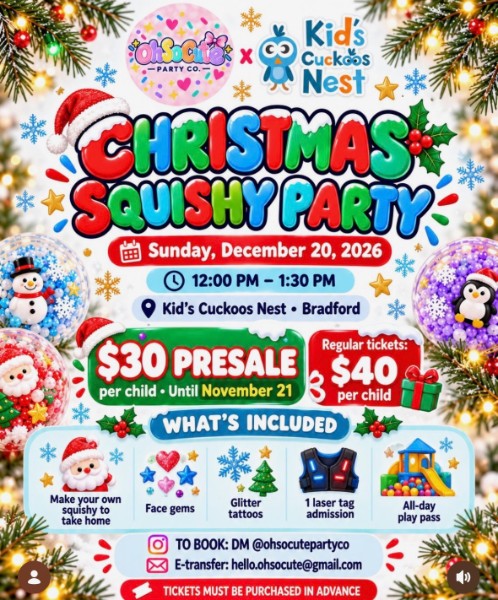 Christmas Squishy Party at Kids Cuckoos Nest Bradford